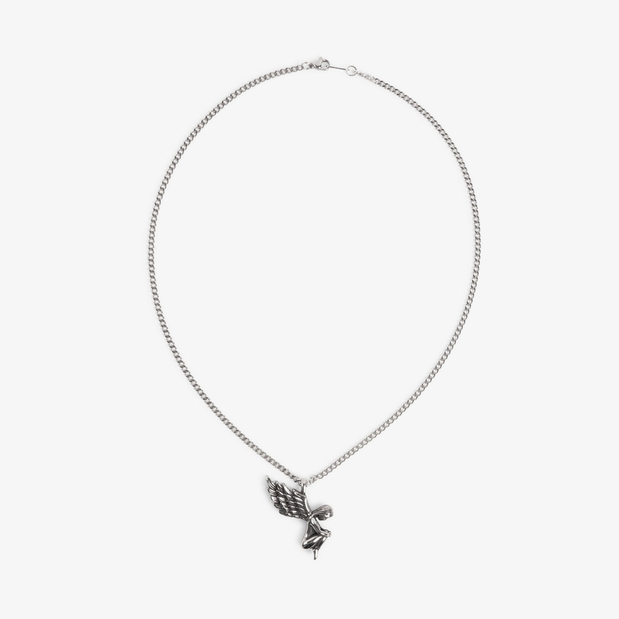 Silver Angel Necklace - Aeros The Brand -