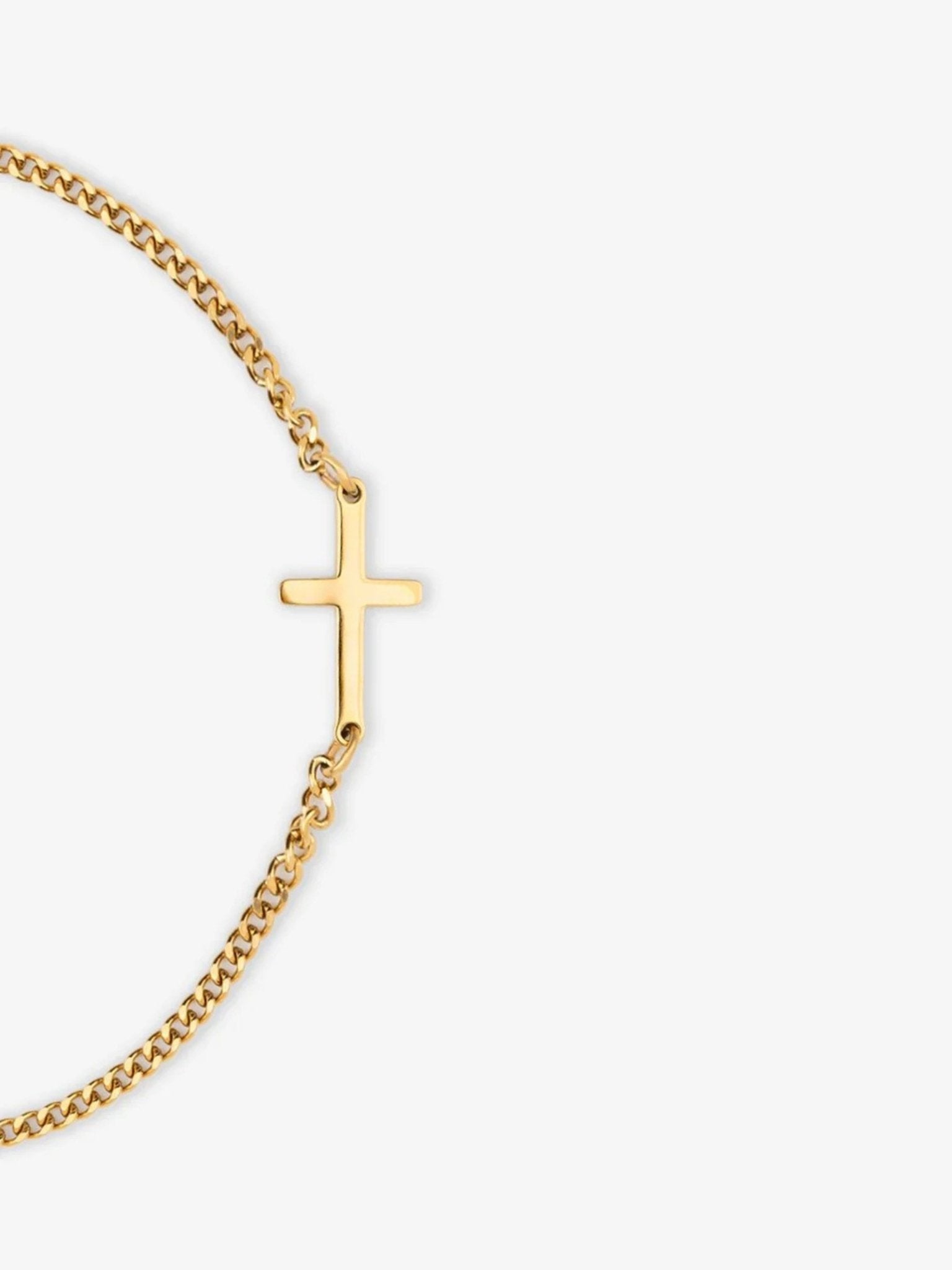 CROSS BRACELET | GOLD - Aeros The Brand - Bracelet