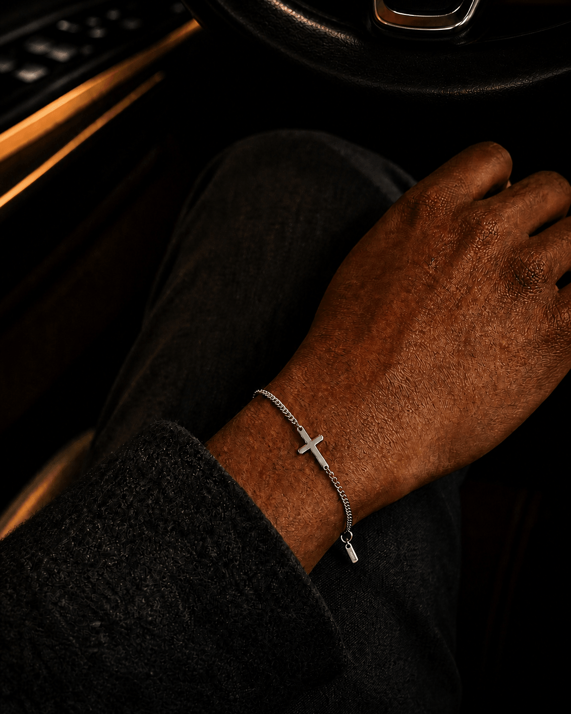 CROSS BRACELET | SILVER - Aeros The Brand - Bracelet