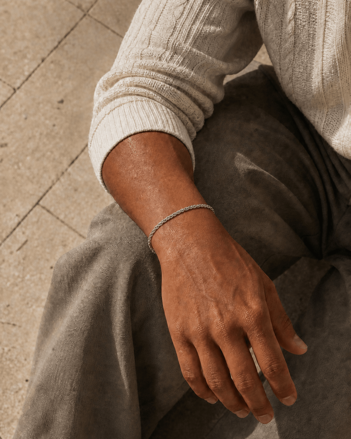 ROPE BRACELET | SILVER - Aeros The Brand - Bracelet